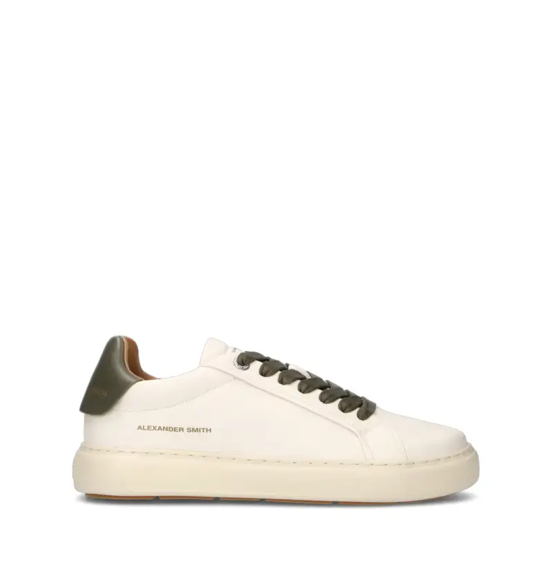 Sneaker uomo bianca in pelle Vario