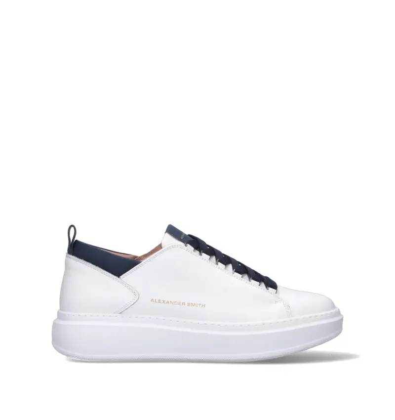 Sneaker uomo bianca in pelle Vario