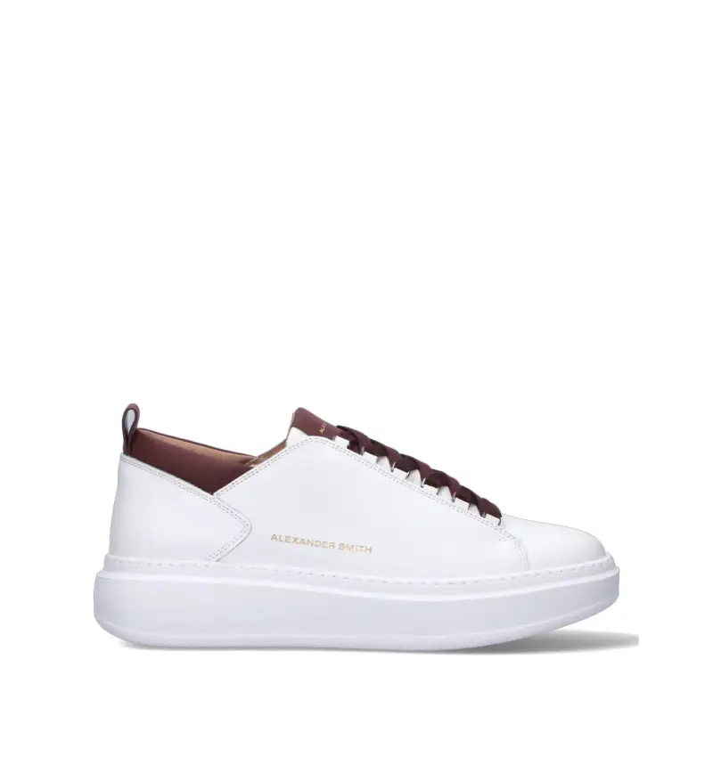 Sneaker uomo bianca in pelle Vario