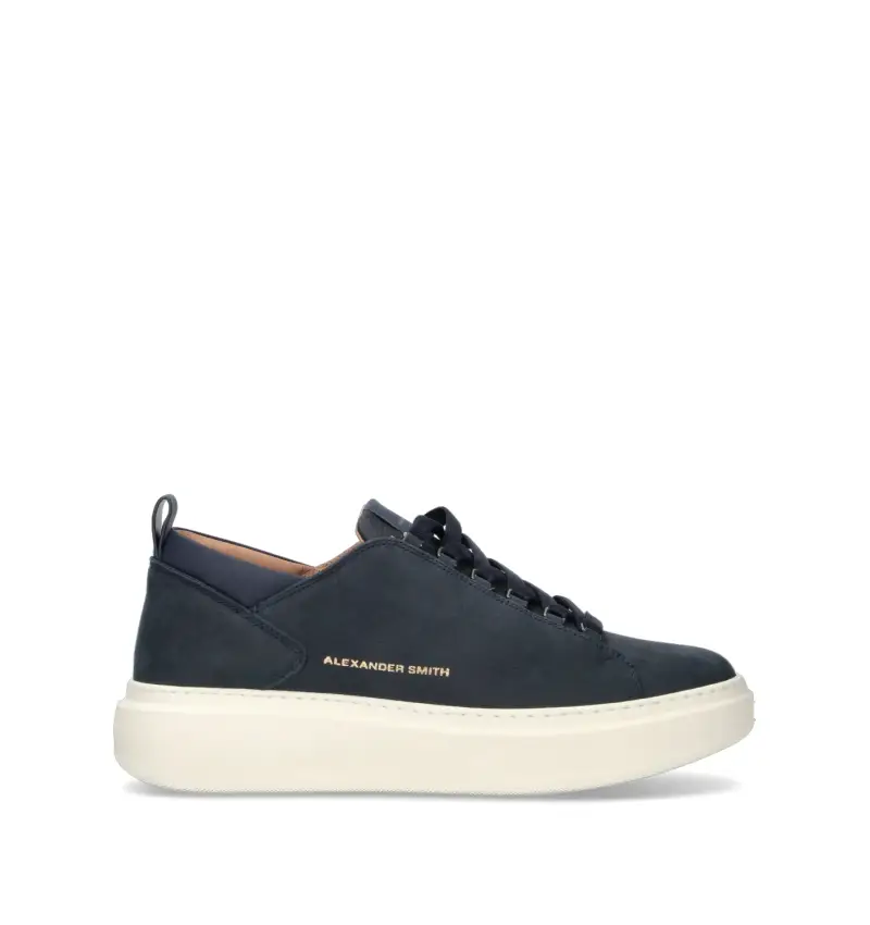 Sneaker uomo blu in nabuk Vario