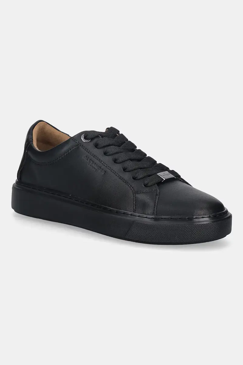 sneakers in pelle London uomo colore nero ALBCLDM9145TBK
