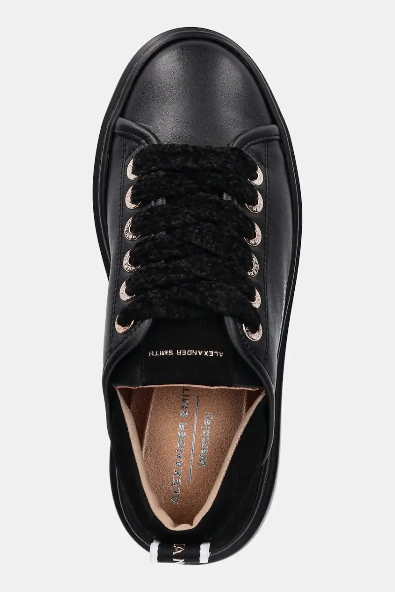 sneakers in pelle Wembley High donna colore nero ASBCWHW0525TBK miniatura 4