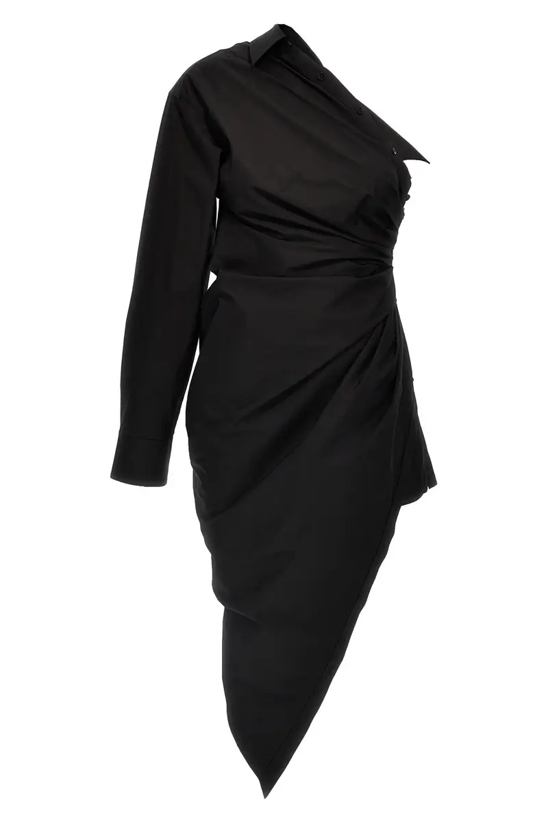 Abito Chemisier Asimmetrico Nero