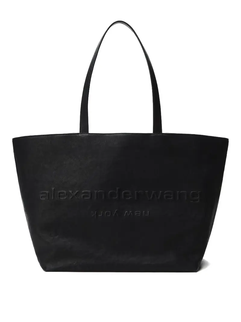 Borsa tote in pelle Nero
