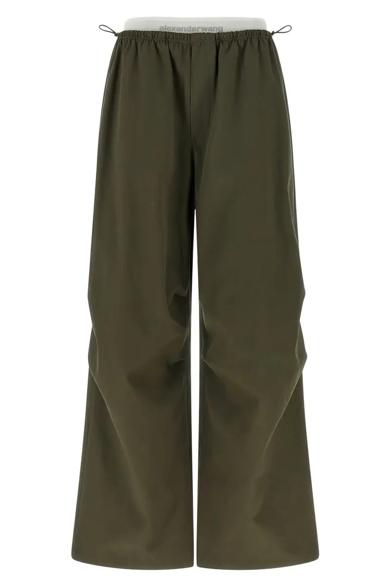 Pantalone Giro Vita Double Layer Verde