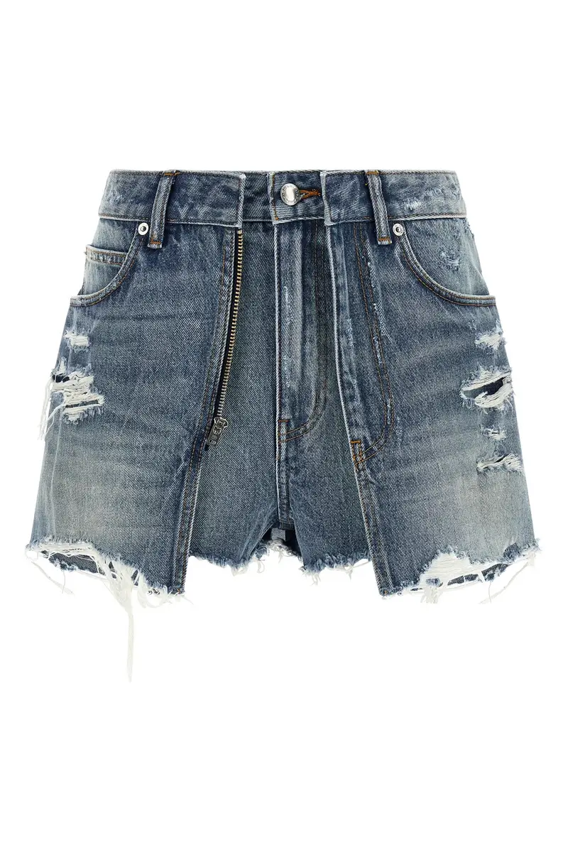 Skort Denim Double Layer Azzurro