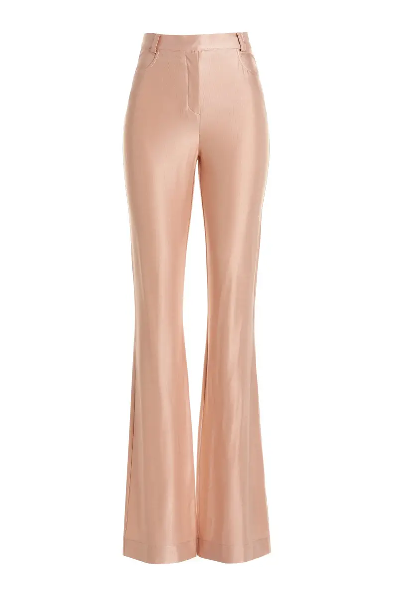 Pantalone Stretch Lucido Rosa