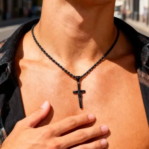 ALEXCRAFT Collane Uomo Nero 3449875 miniatura 3