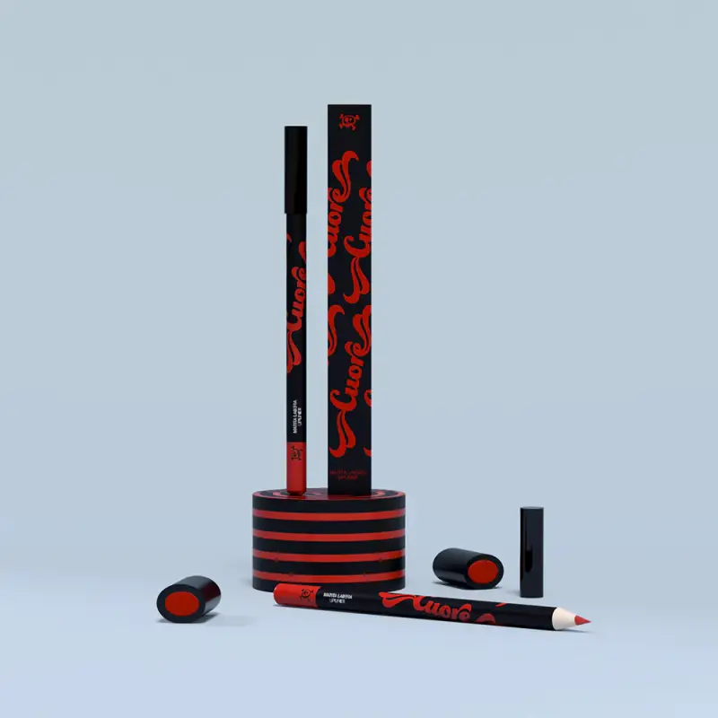 Labbra Cuore - Matita Labbra Rosso - Matita labbra miniatura 4