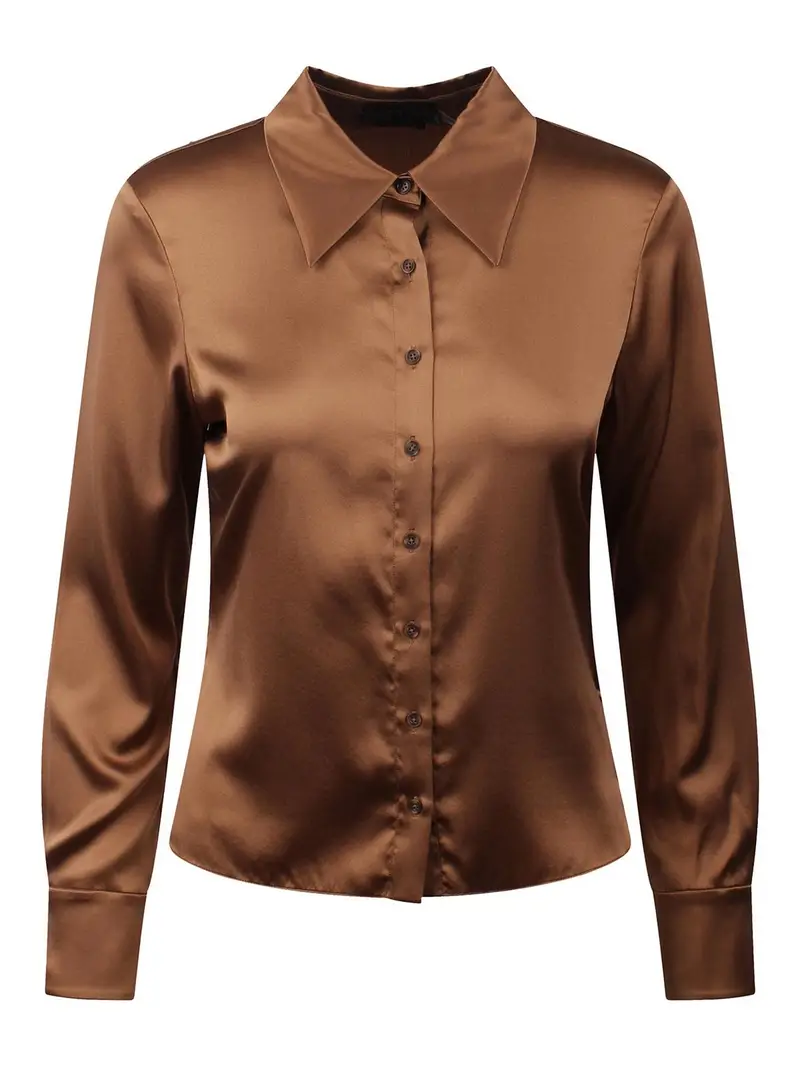 Camicia Willa Anni 70 Marrone