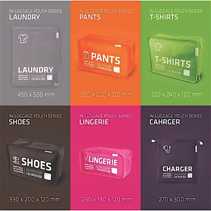 Sacchetti da viaggio Alife Design Set B (x6)