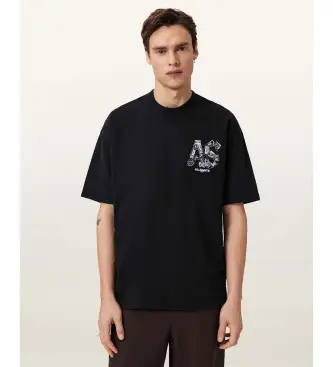 per uomo M031PE Maglietta nera Mixtape (S), Nero, Casual, Cotone, Manica corta