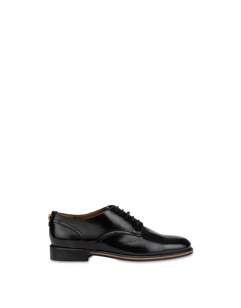 Allacciata Ascot in Agnello Pull Up NERO, 40, Pollini