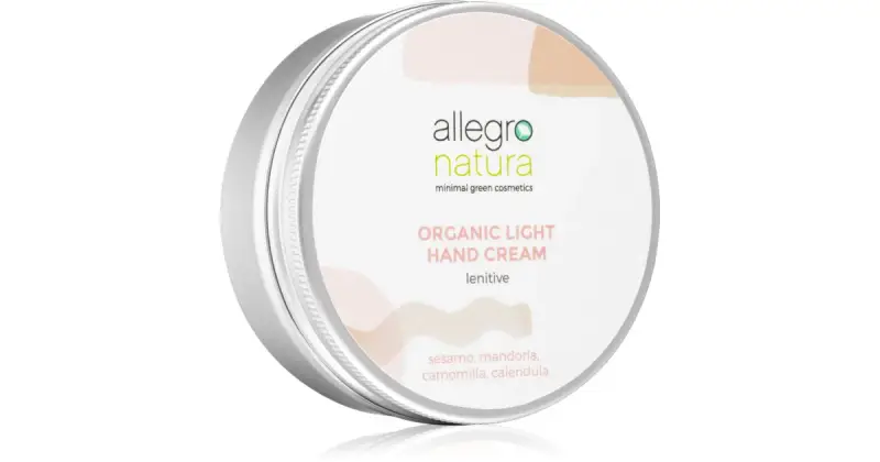 Organic crema idratante leggera per le mani 60 ml