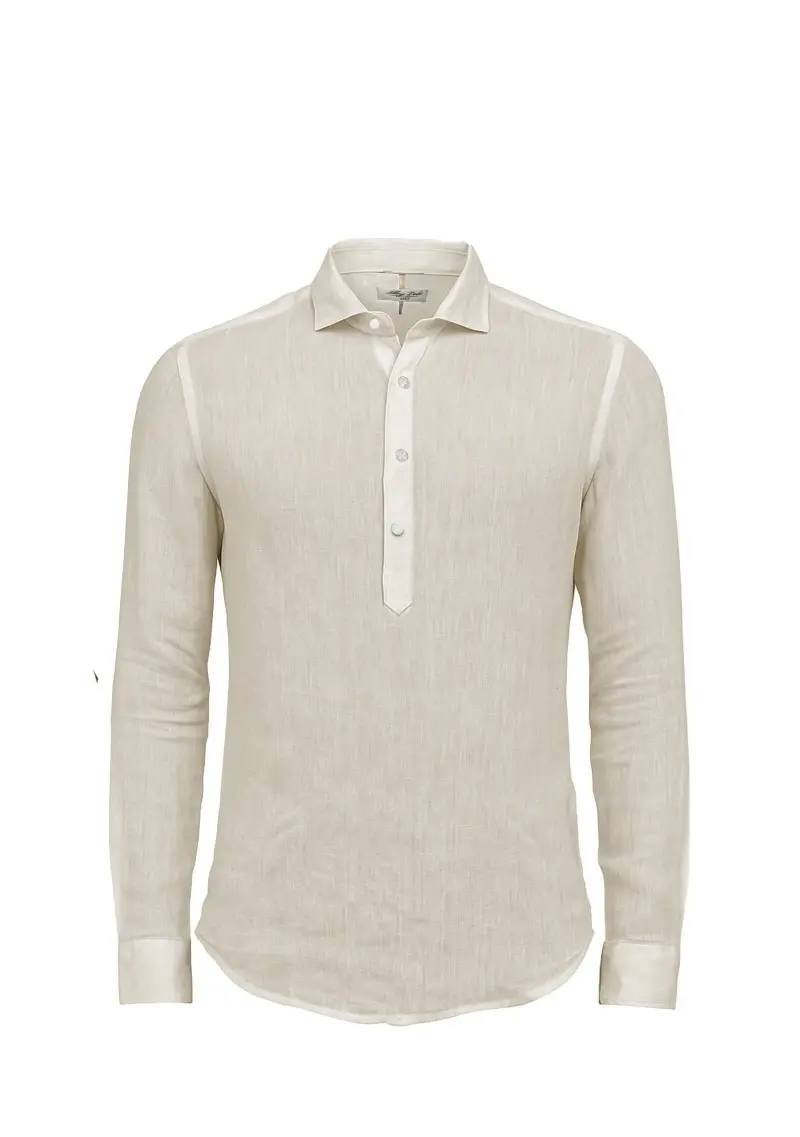 Camicia Uomo Beige
