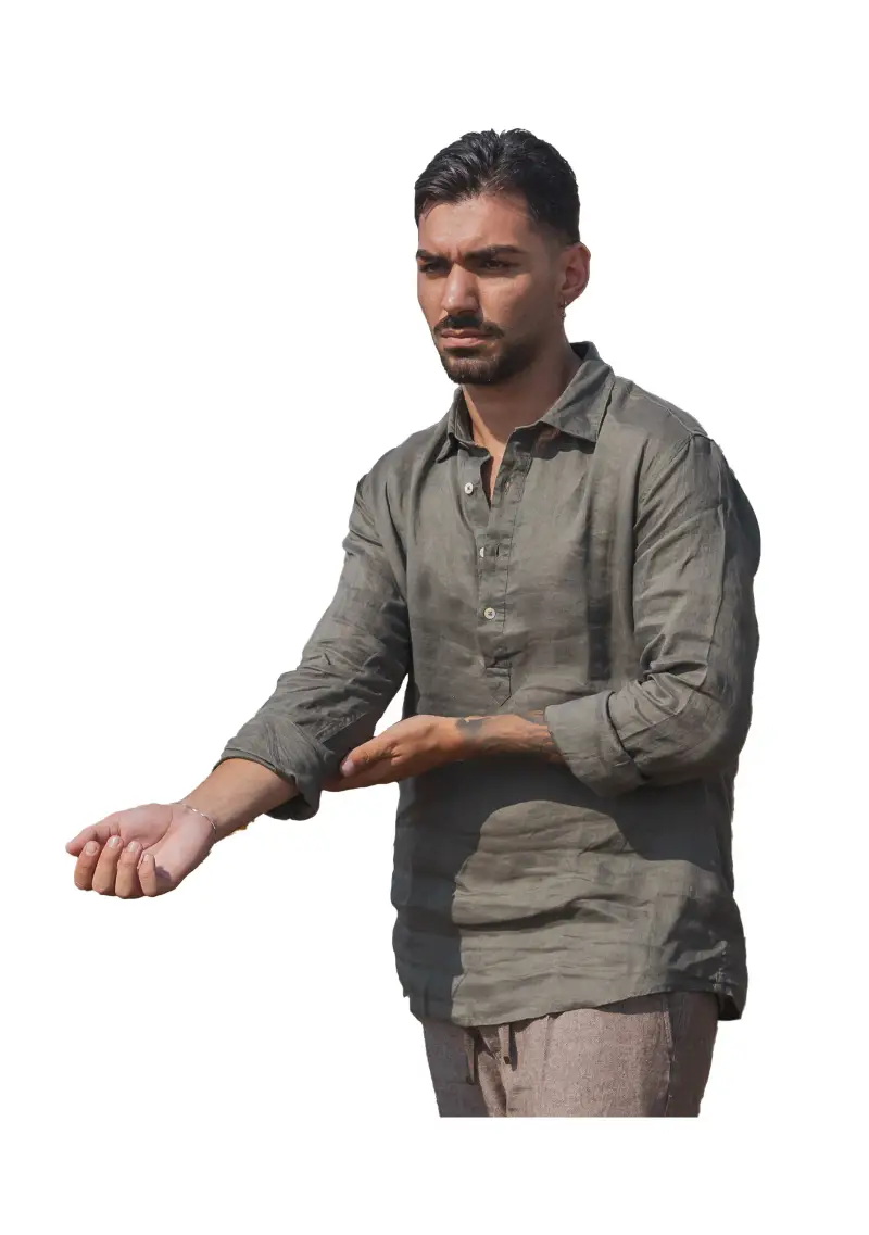 Camicia Uomo Verde miniatura 2