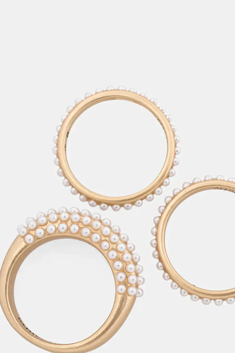 anello pacco da 3 37527148BRS711 Oro miniatura 2