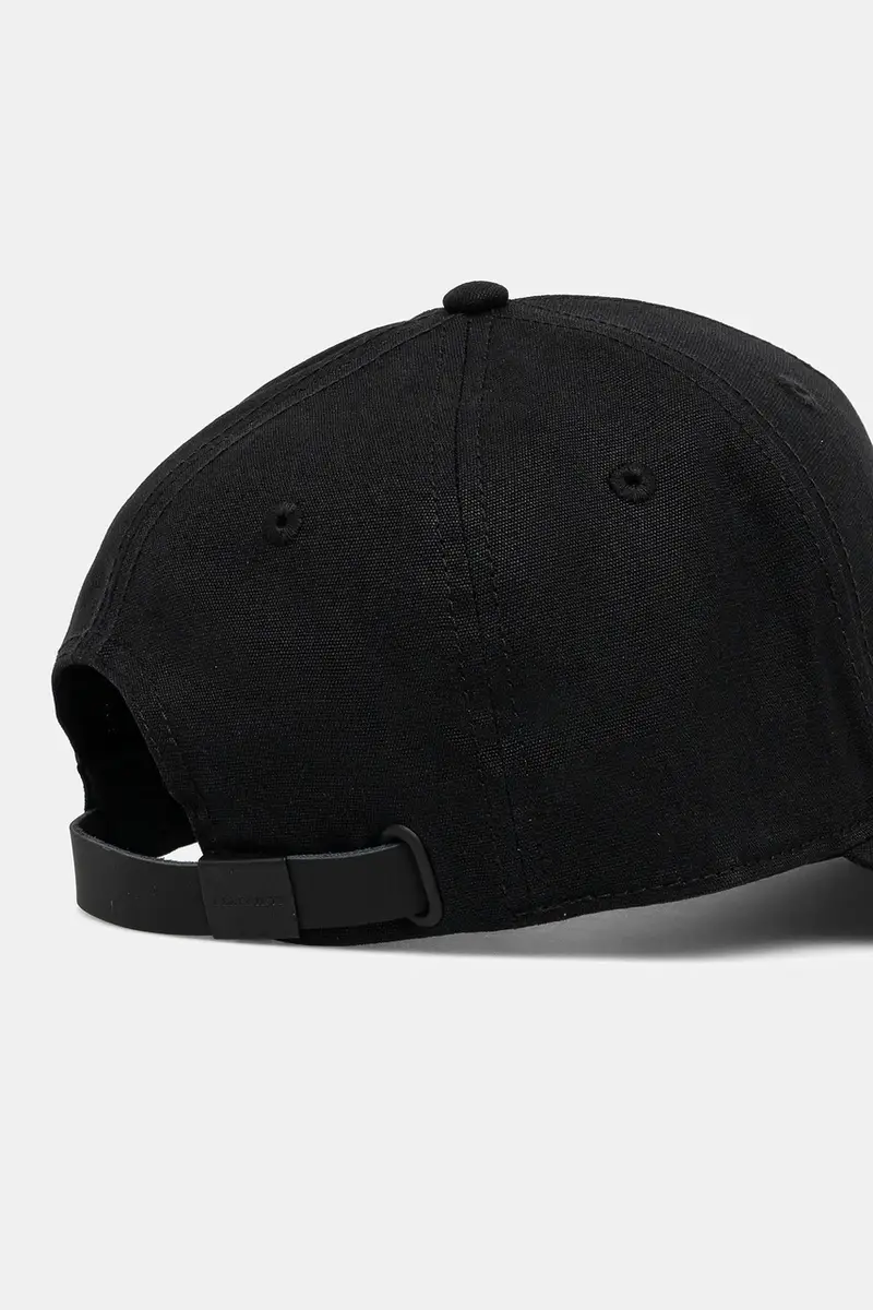 berretto da baseball in cotone colore bianco con applicazione 29AS101819 Nero miniatura 3