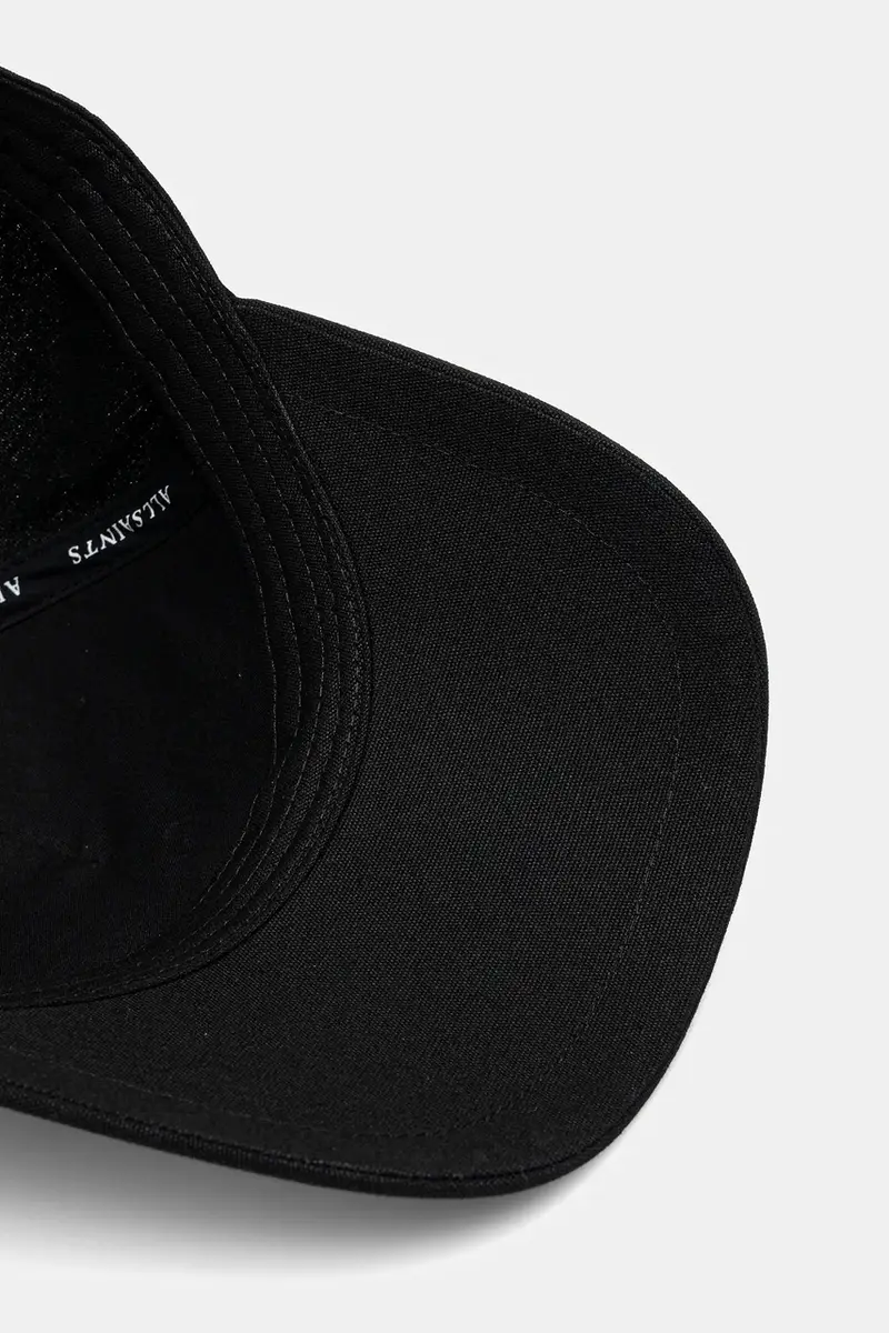 berretto da baseball in cotone colore bianco con applicazione 29AS101819 Nero miniatura 4