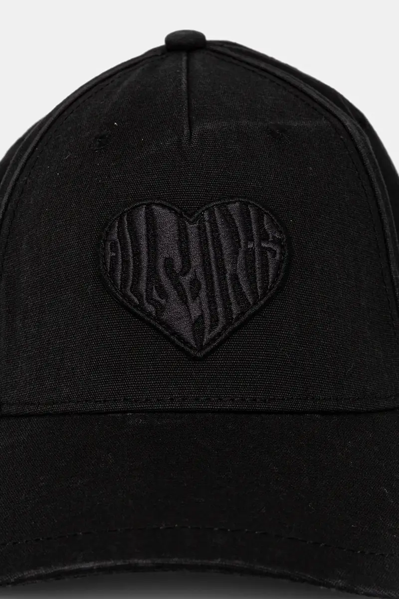 berretto da baseball in cotone colore nero con applicazione 29AS200857 miniatura 2