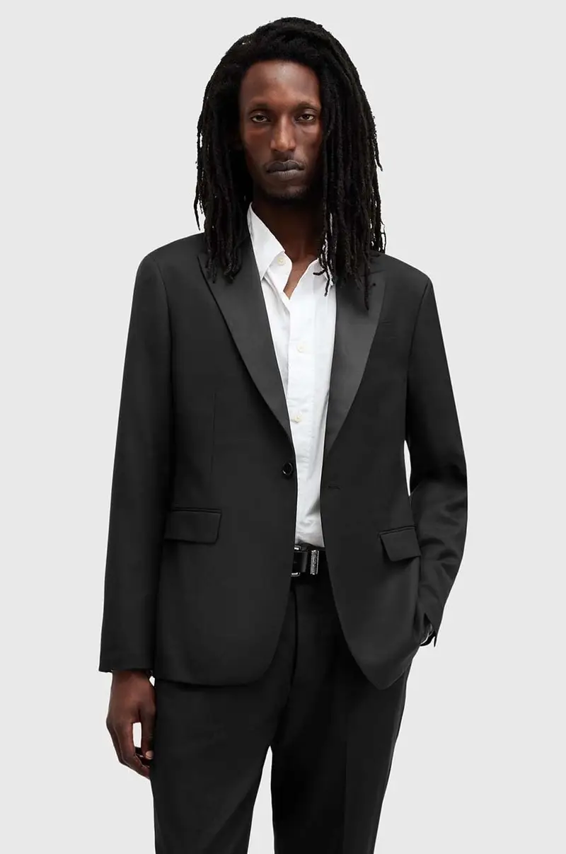 blazer con aggiunta di lana TISBURY colore nero M029QB