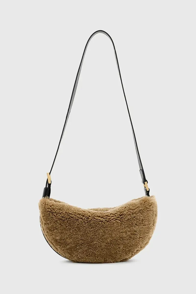 borsetta HALF MOON colore marrone W047XB