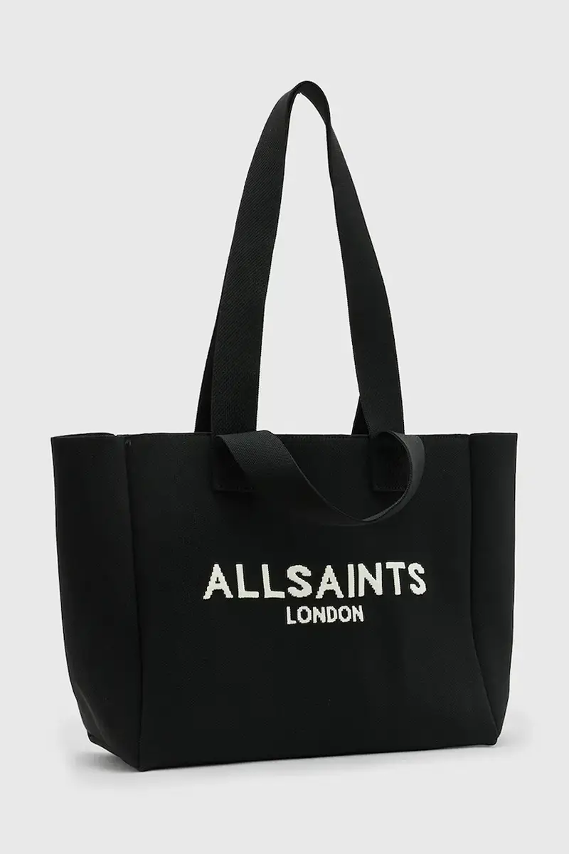 Allsaints Borsa Izzy Nero in fibra riciclata miniatura 2