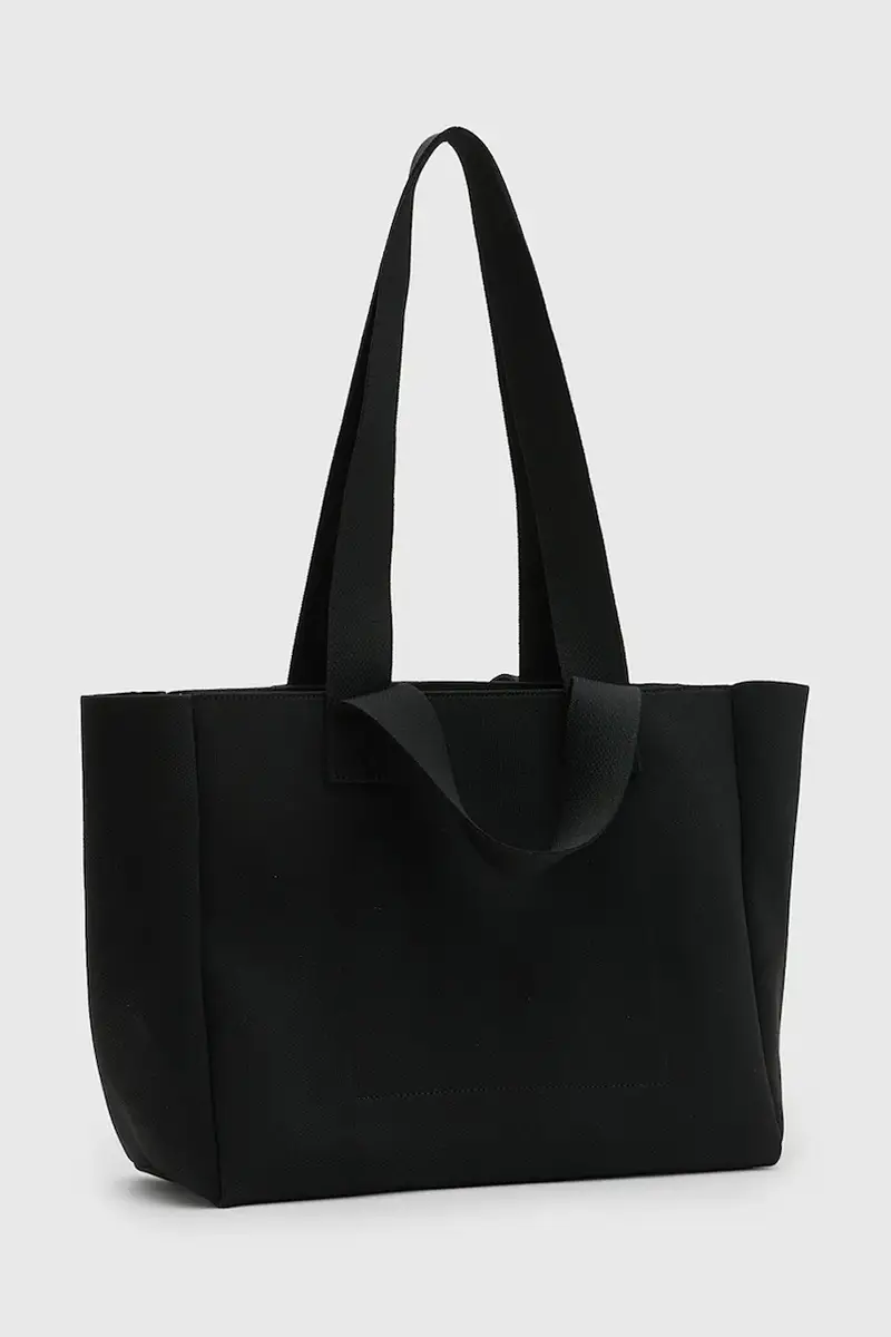 Allsaints Borsa Izzy Nero in fibra riciclata miniatura 3