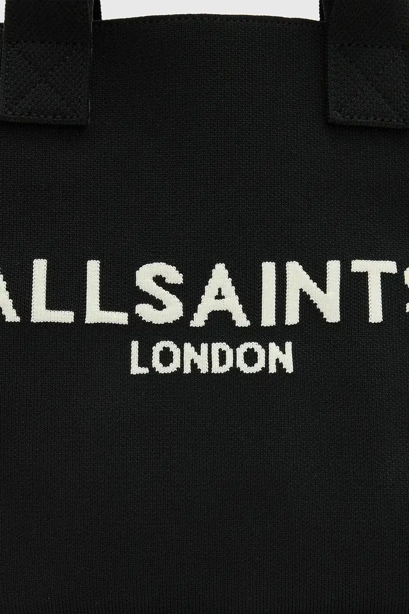 Allsaints Borsa Izzy Nero in fibra riciclata miniatura 5