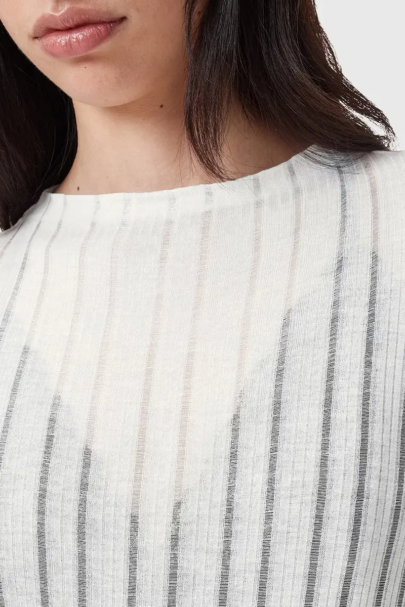 camicetta AKI donna colore bianco W032JC miniatura 2