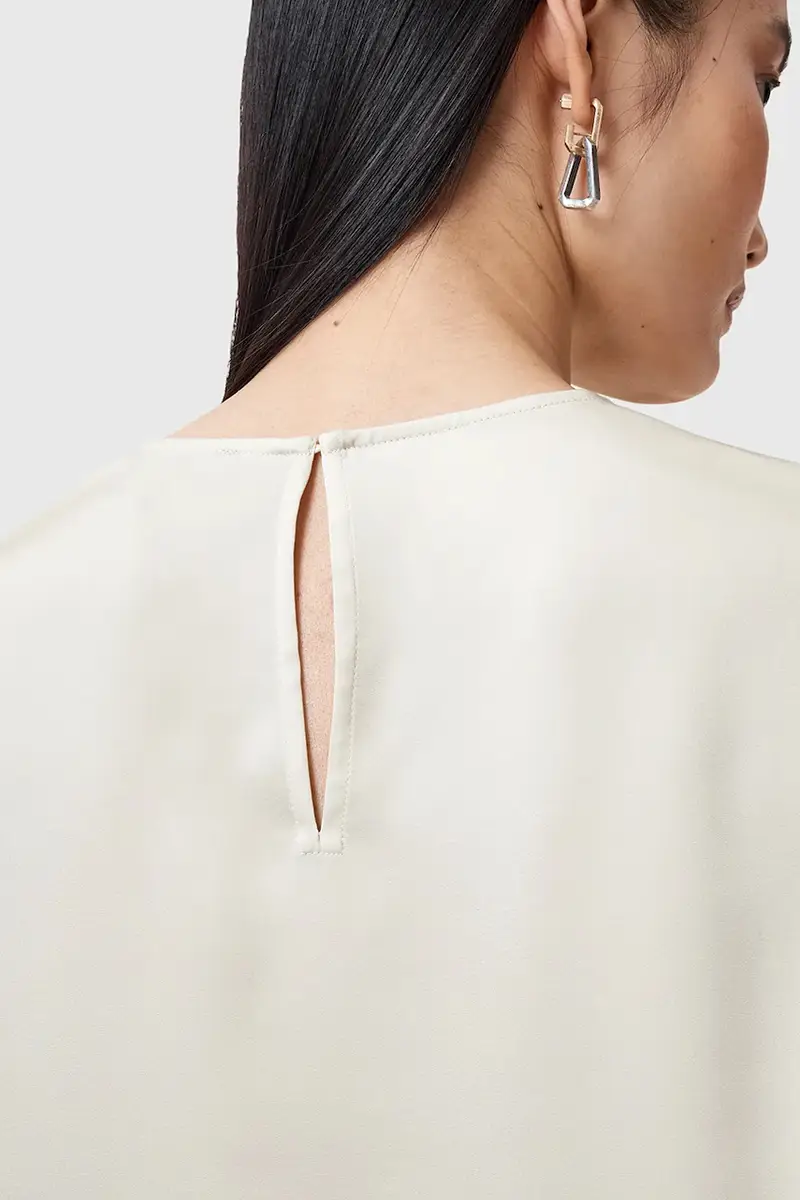 camicetta AMELIE donna colore bianco W032PC Beige miniatura 3