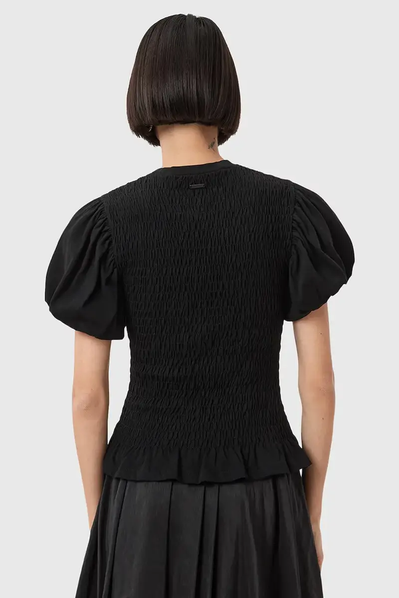 camicetta DAEL donna colore bianco W013JD Nero miniatura 2