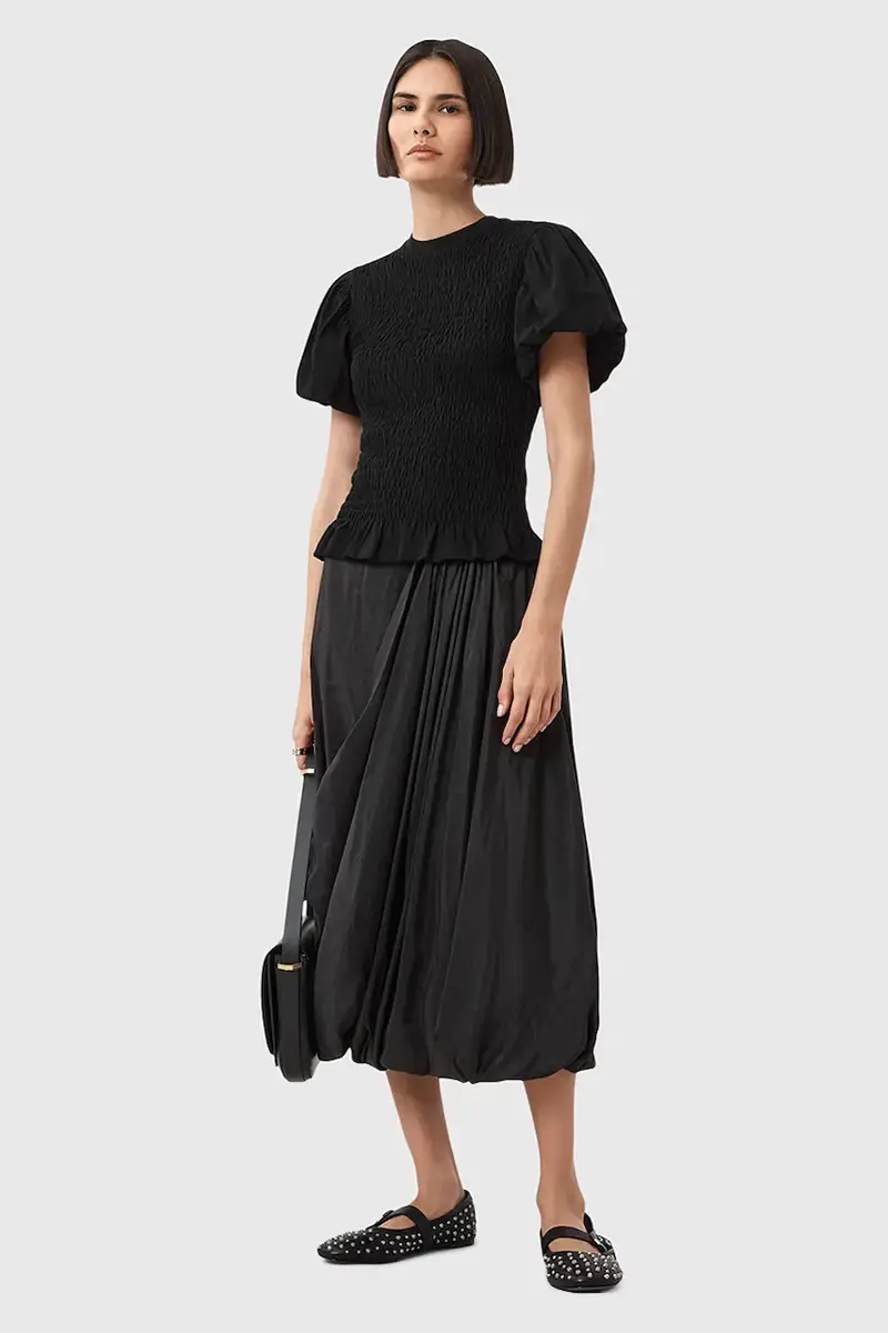 camicetta DAEL donna colore bianco W013JD Nero miniatura 5