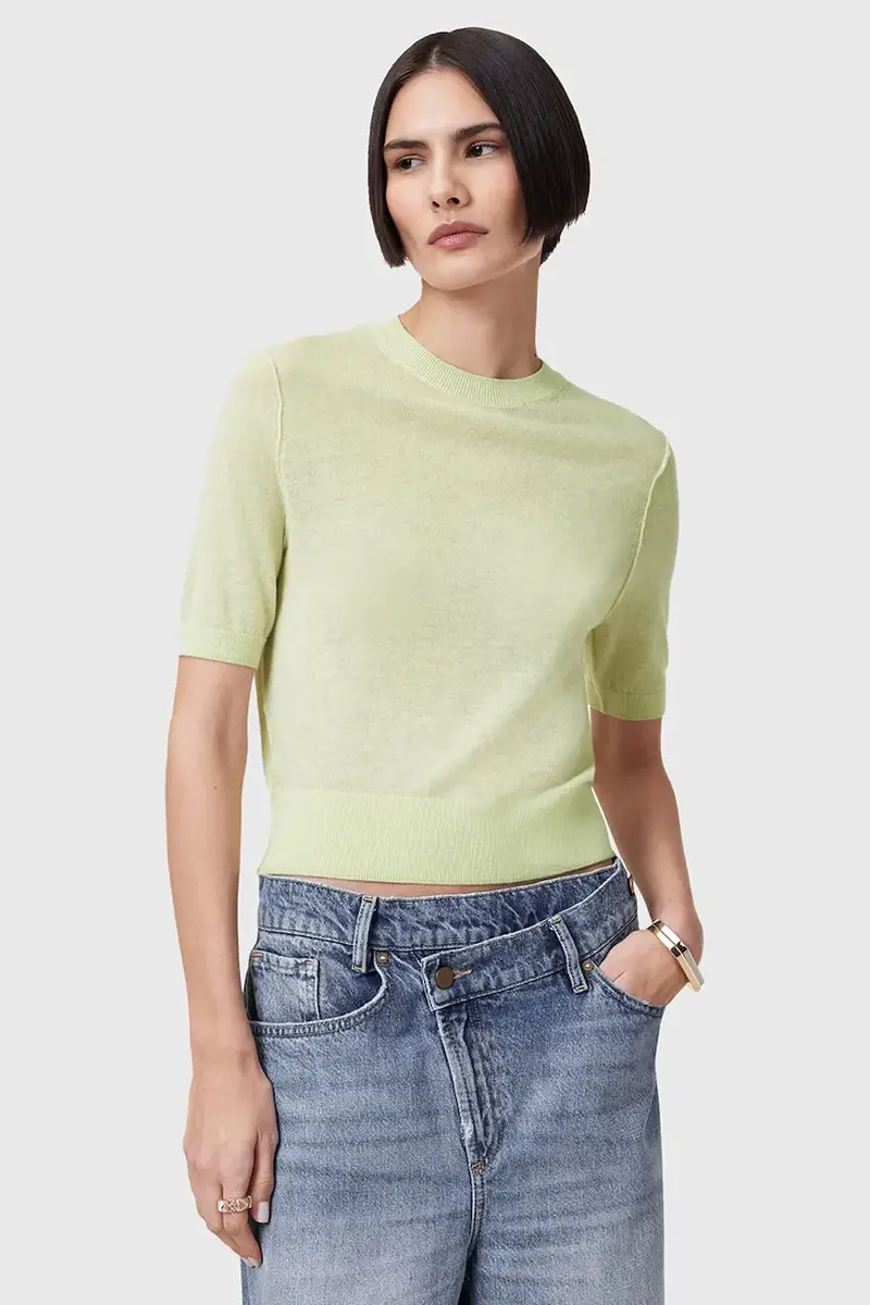 camicetta di lana ELSIE donna colore verde W068KC