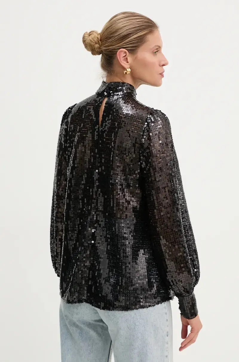 camicetta donna colore nero W032PB miniatura 3