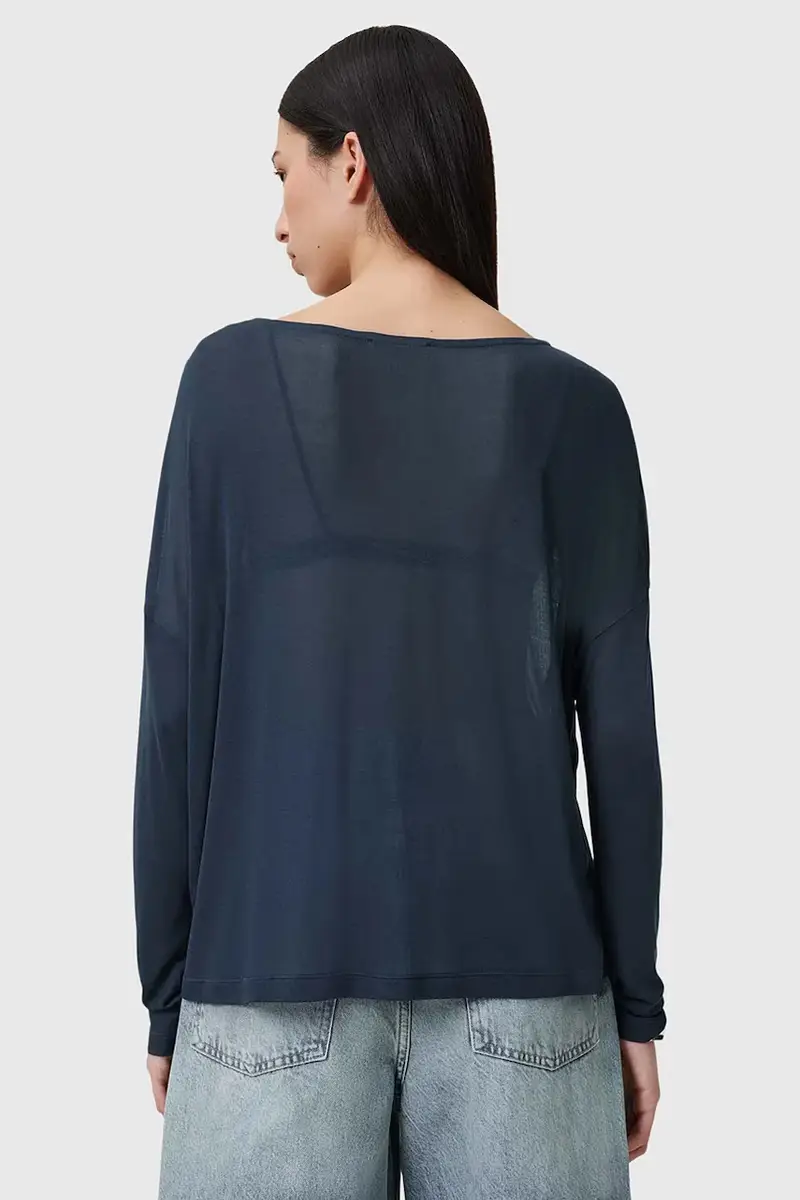 camicetta FRANCECSO donna colore blu W165JB miniatura 3