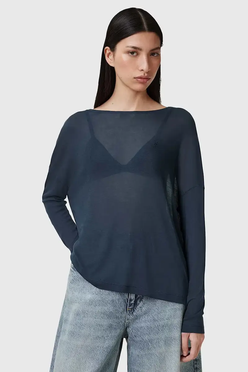 camicetta FRANCECSO donna colore blu W165JB