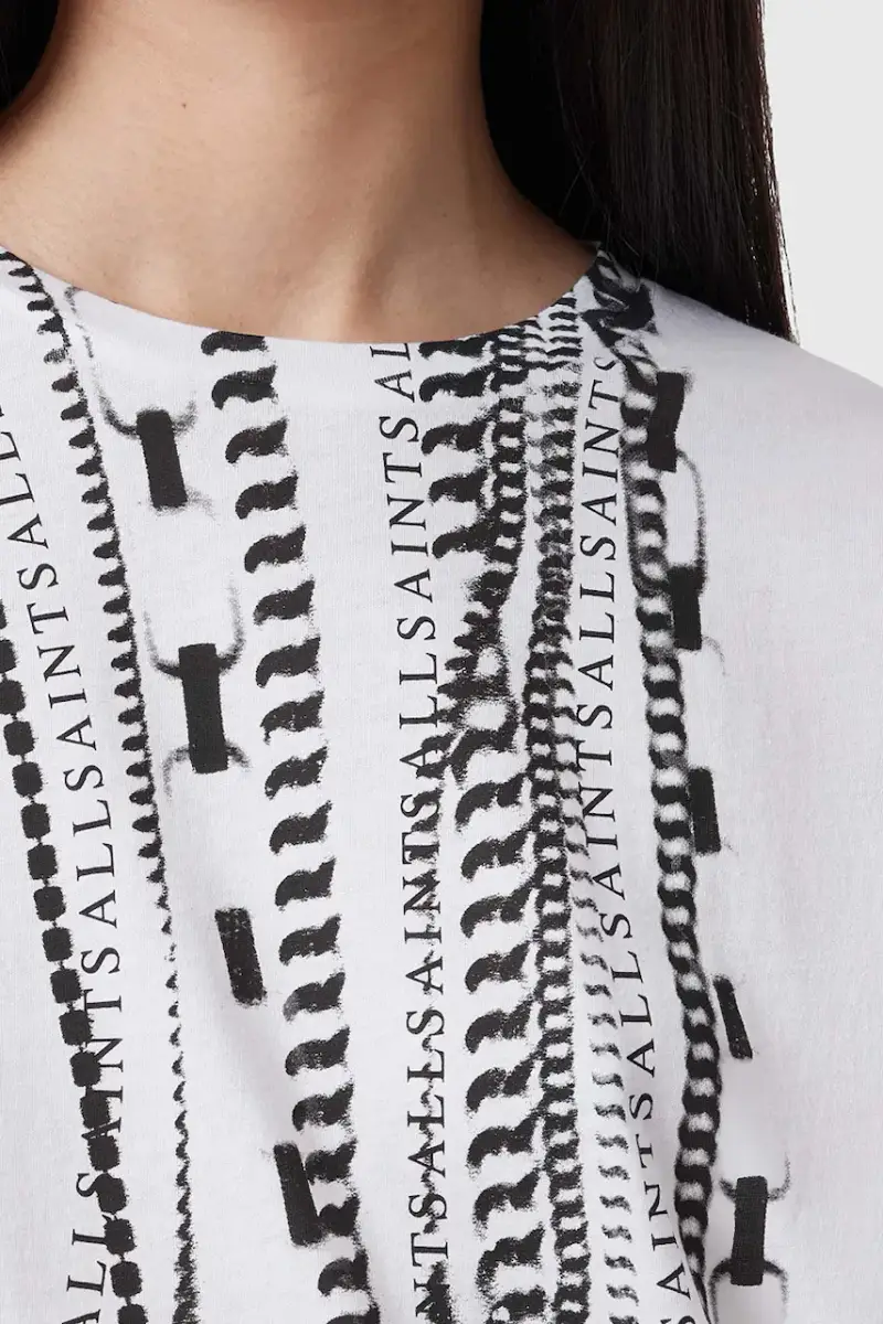 camicetta in cotone METALLO donna colore bianco W039JC miniatura 3