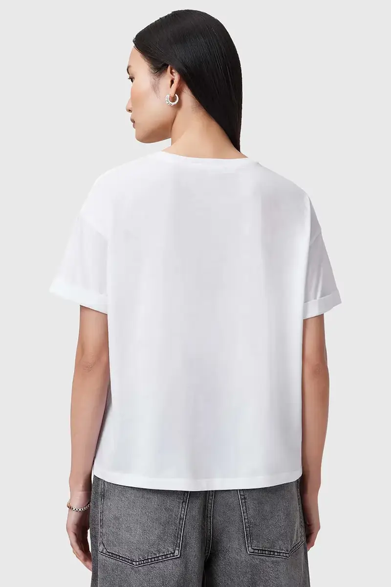 camicetta in cotone METALLO donna colore bianco W039JC miniatura 4