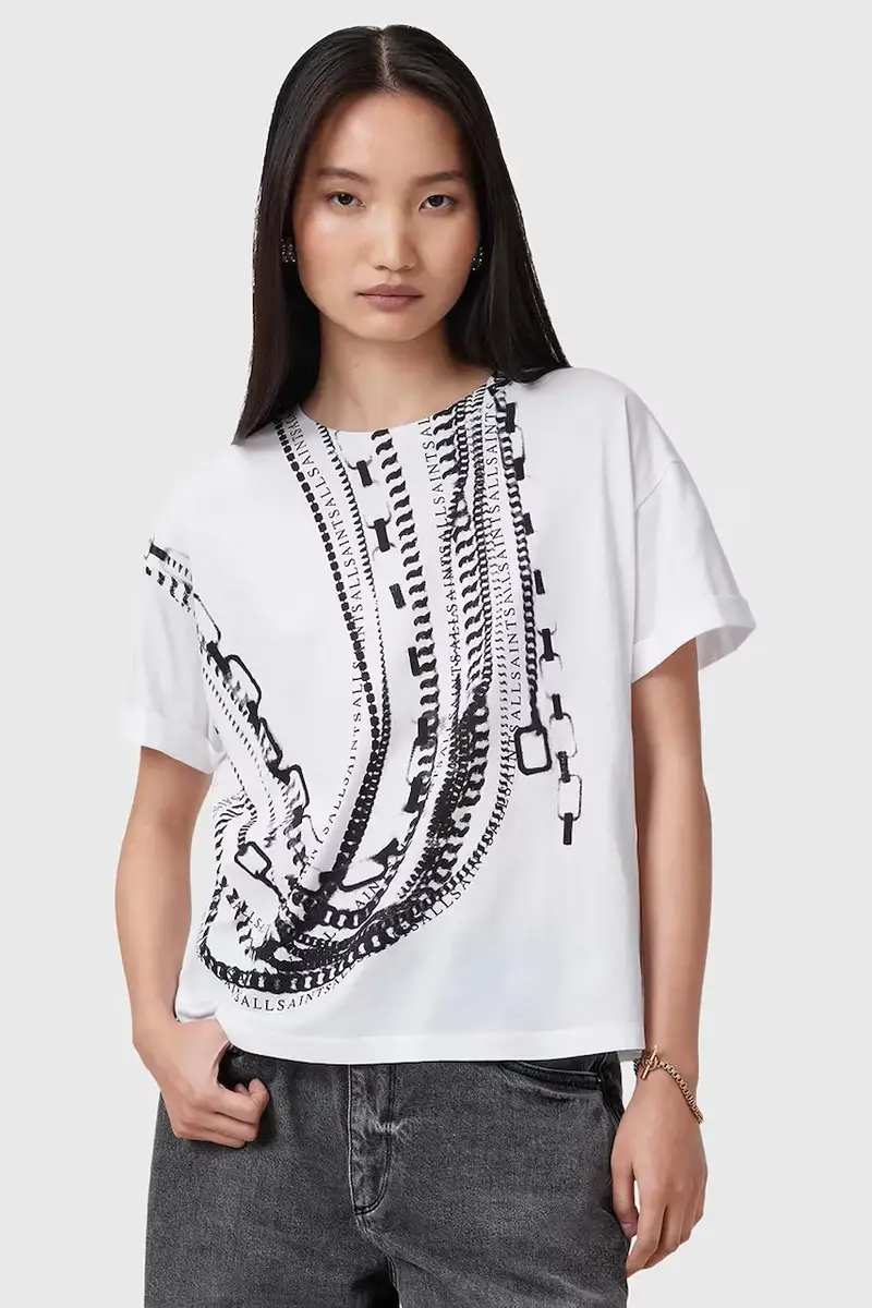 camicetta in cotone METALLO donna colore bianco W039JC