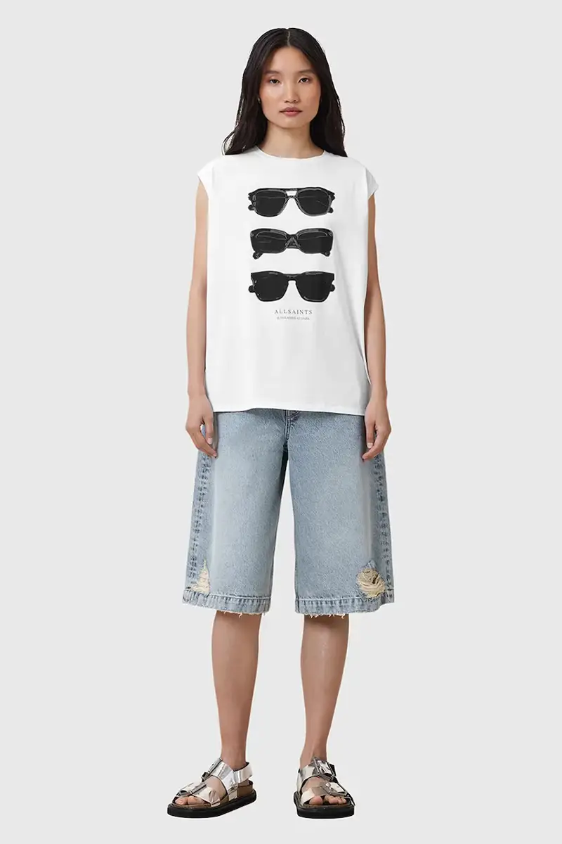 camicetta in cotone SUNNIES donna colore bianco W163JC miniatura 5