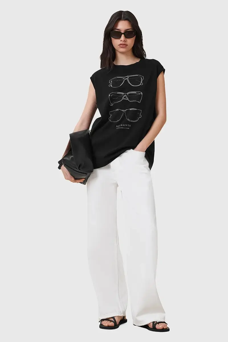 camicetta in cotone SUNNIES donna colore nero W163JC miniatura 5