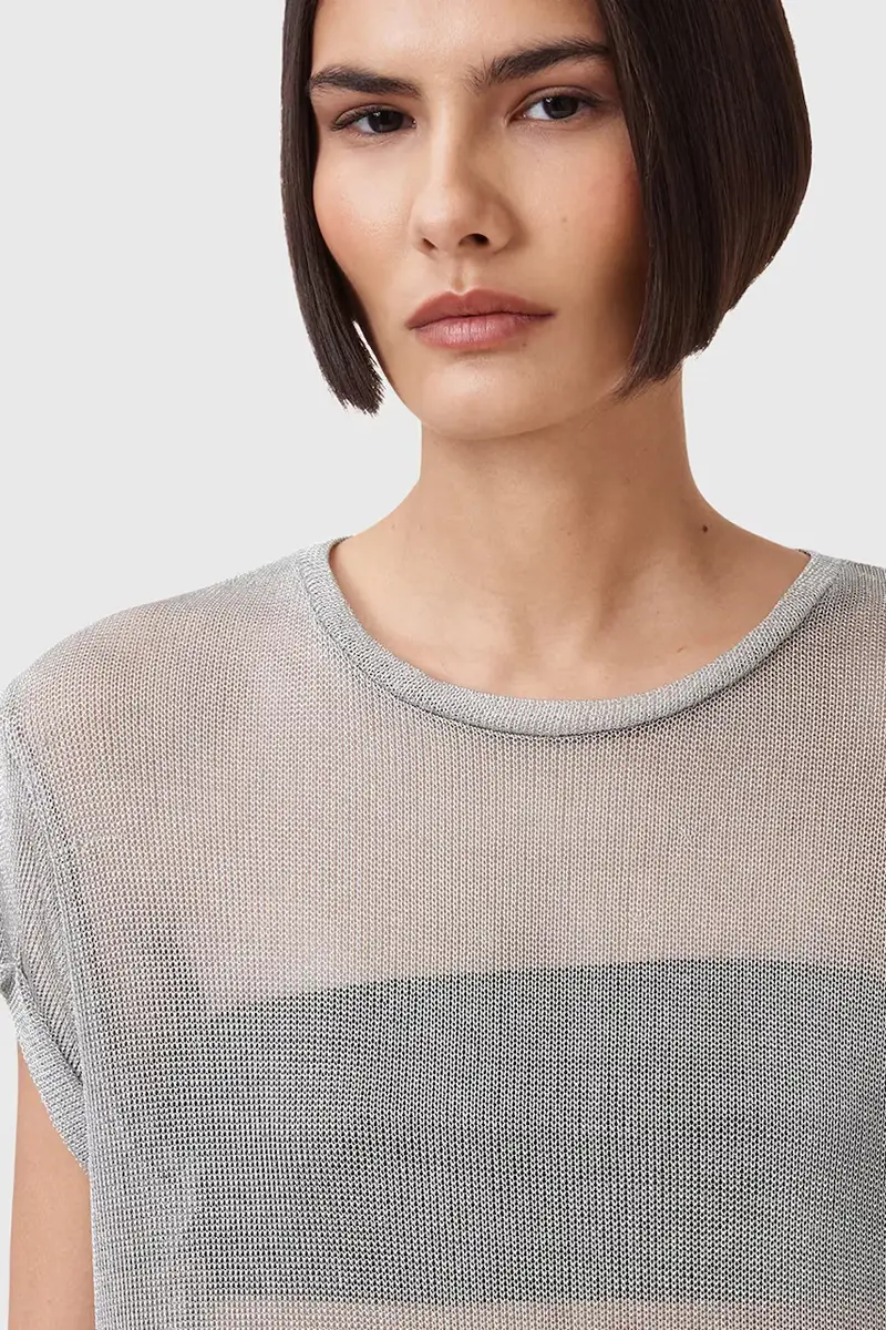 camicetta THEA donna colore argento W207JC miniatura 2