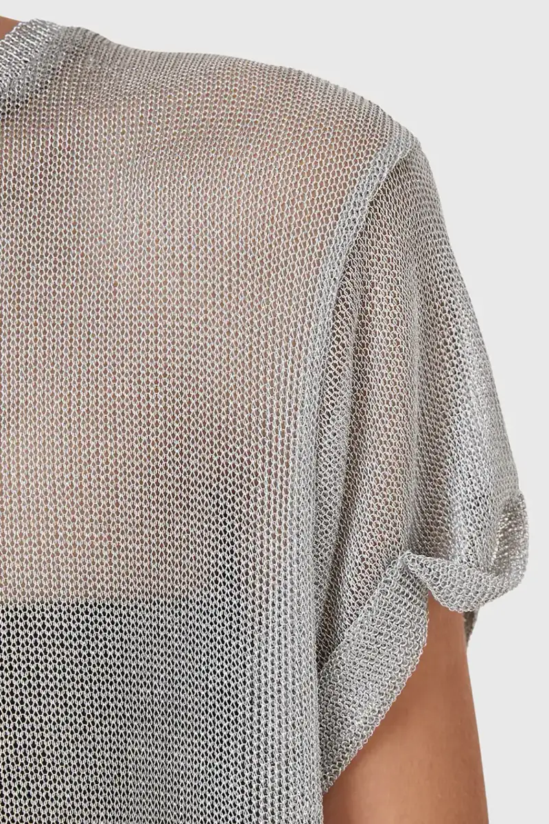 camicetta THEA donna colore argento W207JC miniatura 3