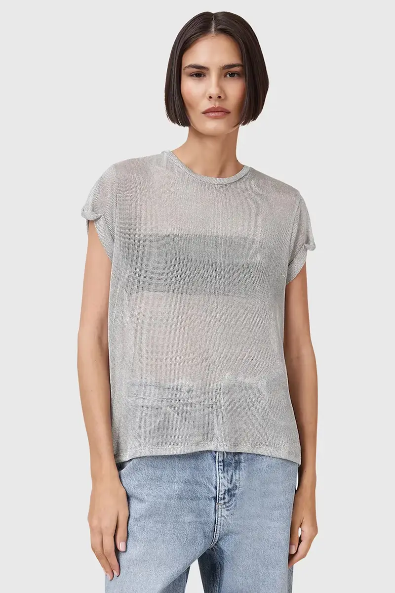 camicetta THEA donna colore argento W207JC