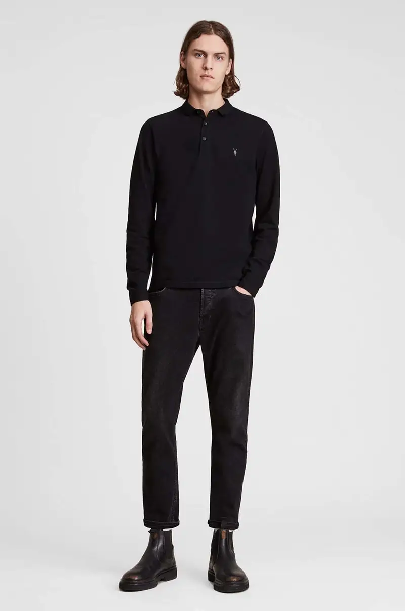 AllSaints Polo Nero 3261727 miniatura 3