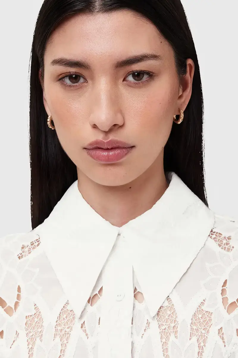 camicia CHARLI donna colore bianco W098PC miniatura 2