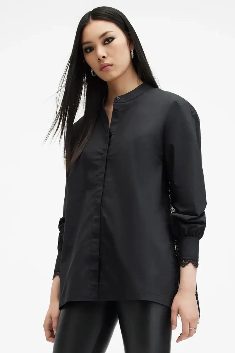 camicia ETHEL LACE donna colore nero W085PB miniatura 2