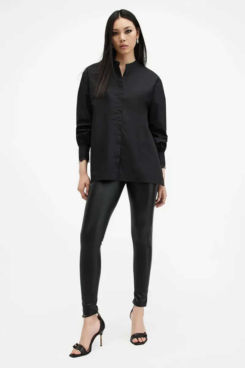 camicia ETHEL LACE donna colore nero W085PB miniatura 4