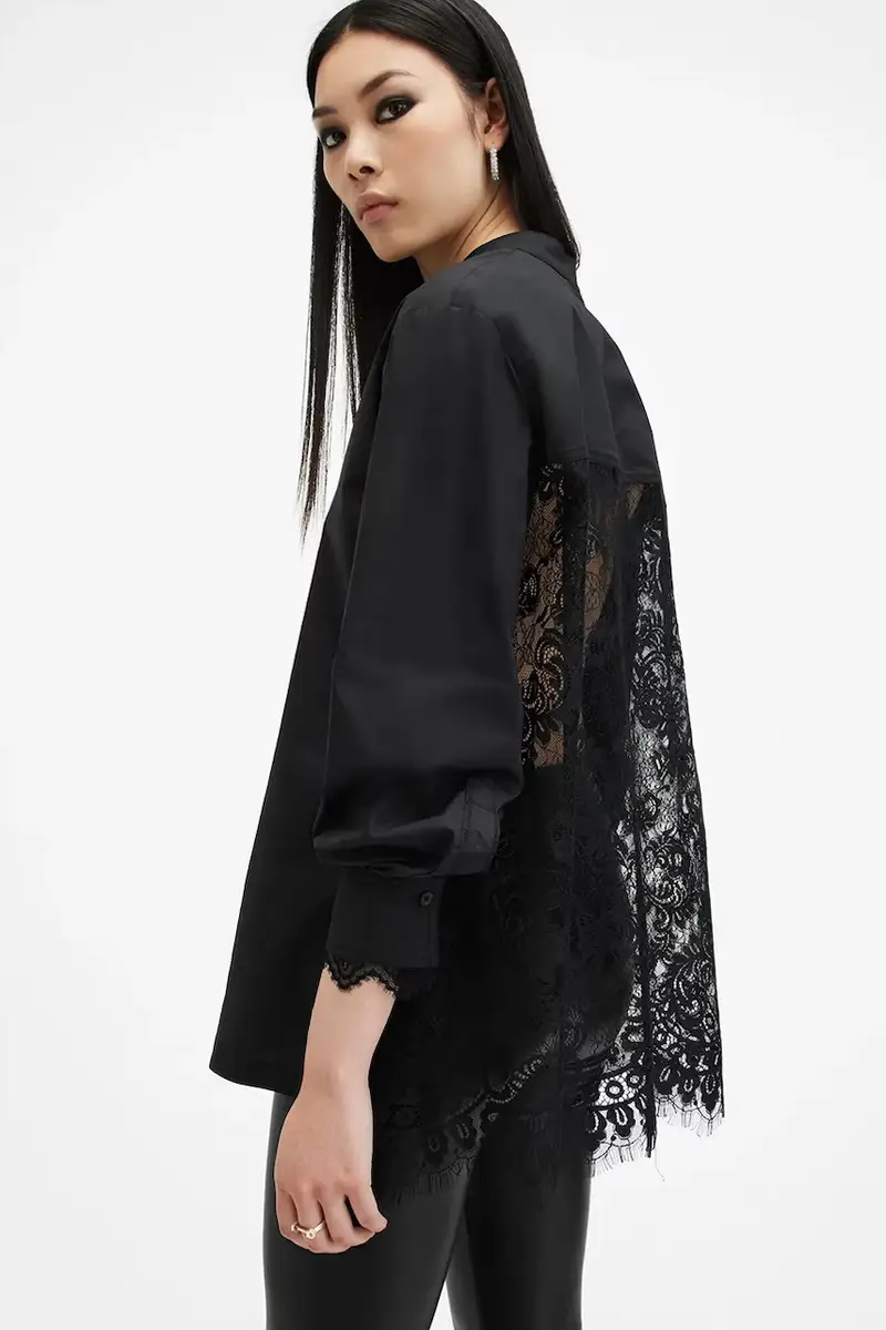 camicia ETHEL LACE donna colore nero W085PB